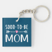 シンプルが母の日に間もなく|キーチェーン キーホルダー (裏面)