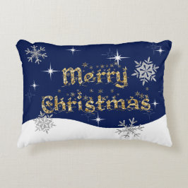 シンプルきらめくエレガントグリッタースパークル アクセントクッション