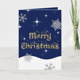 シンプルきらめくエレガントグリッタースパークル カード