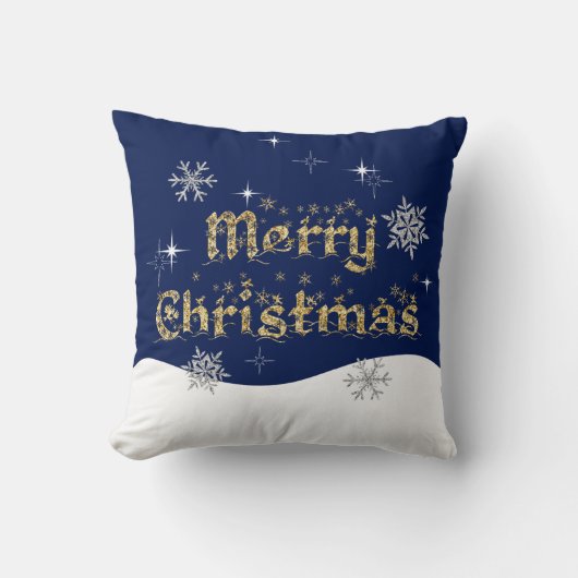 シンプルきらめくエレガントグリッタースパークル クッション (正面)