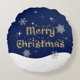 シンプルきらめくエレガントグリッタースパークル ラウンドクッション