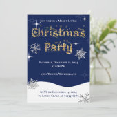 シンプルきらめくエレガントグリッタースパークル 招待状 (スタンド正面)