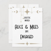 シンプルきらめく 招待状 (正面/裏面)