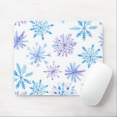シンプルけれどもエレガントな雪片|のマウスパッド マウスパッド (マウス)