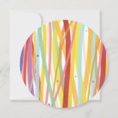 シンプルこうもりバー（ユダヤ教の）バル・ミツバー招待状 招待状 (裏面)