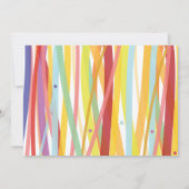 シンプルこうもりラインバー(ユダヤ教の)バル・ミツバー招待状 招待状 (裏面)