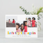 シンプルこの写真のコラージュを再モダン試行する シーズンカード (スタンド正面)