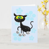 シンプルこんにちは カード (黄色い花)