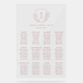 シンプルさくらんぼミニマルの座席表 アクリルサイン (正面)