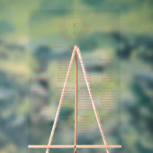 シンプルさくらんぼミニマルの座席表 アクリルサイン (ニュートラル)