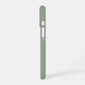 シンプルさの美学 Sage Green iPhoneケース iPhone 16ケース (左側面)