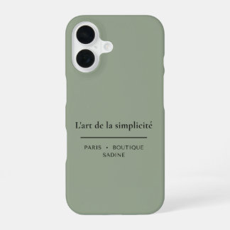 シンプルさの美学 Sage Green iPhoneケース iPhone 16ケース