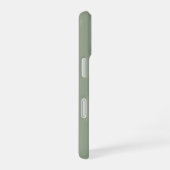シンプルさの美学 Sage Green iPhoneケース iPhone 16ケース (右側面)