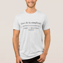 シンプルさの芸術 フランス風シック ミニマリストTシャツ