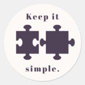 シンプルさを保て ラウンドシール (正面)