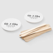 シンプルさんそしてミセス |の結婚モノグラム ハンドファン (組立なし)