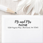 シンプルさんミセス・差出人住所ラベル ラベル (インサイチュ)