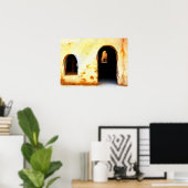 シンプルしかし美しい家 ポスター (ホームオフィス)