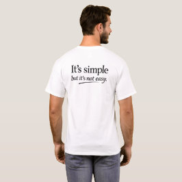 シンプルだけど簡単じゃない Tシャツ
