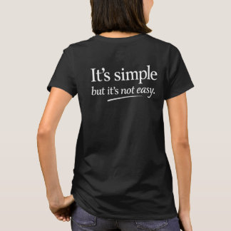 シンプルだけど簡単じゃない Tシャツ