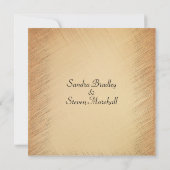 シンプルだエレガント素朴結婚式招待状 招待状 (裏面)