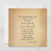 シンプルだエレガント素朴結婚式招待状 招待状 (正面)