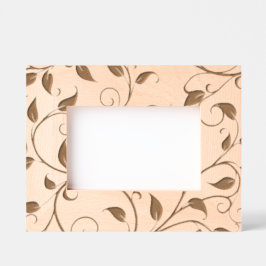 シンプルつる植物 レーザー彫刻フレーム