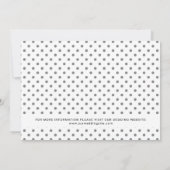 シンプルでおしゃれなウェディング 変更のお知らせ 招待状 (裏面)