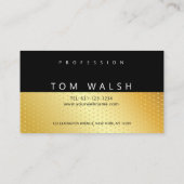 シンプルでおしゃれなゴールドの斑点が入った名刺 名刺 (裏面)