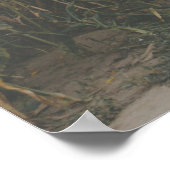 シンプルでおしゃれなタイポグラフィー　写真付き結婚式ウェルカムポスター ポスター (角)