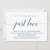 シンプルでおしゃれなデザインの、愛をテーマにしたウェディングエロープメントのアナウンスメントカード。 招待状 (正面)