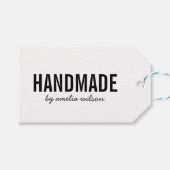 シンプルでおしゃれなハンドメイド ギフトタグ (正面(横))