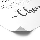 シンプルでおしゃれなミモザ バー サイン (角)