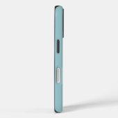 シンプルでおしゃれなモダンスクリプトネーム ブルー Case-Mate iPhoneケース (裏面 / 右)