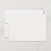 シンプルでおしゃれなラブ QRコード RSVP カード (裏面)