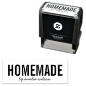 シンプルでおしゃれな名前入り Homemade セルフインキングスタンプ (インサイチュ)