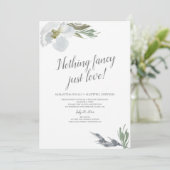 シンプルでおしゃれな水彩花イラスト 招待状 (スタンド正面)