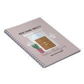 シンプルでおしゃれな表紙の不動産エージェント向けノート ノートブック (右側)