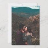 シンプルでおしゃれな2枚の写真を使ったウェディングスクリプト 招待状 (裏面)