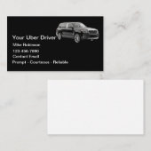 シンプルでおしゃれなUberドライバー配車サービス 名刺 (正面/裏面)