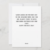 シンプルでおしゃれ | 初めての母の日ギフト 花束 シーズンカード (裏面)