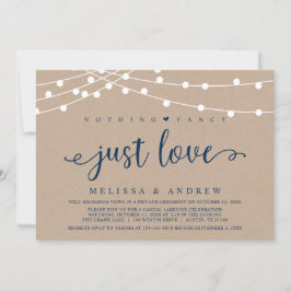 シンプルでおしゃれ。愛を込めて。クラフト紙のウェディングエロープメント 招待状