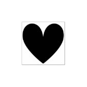 シンプルでかわいいバレンタインデーのハート ラバースタンプ (インプリント)