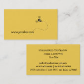 シンプルでかわいいビジネス蜂のグラフィック・デザイン 名刺 (正面/裏面)