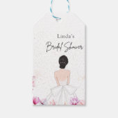 シンプルでかわいいブライズシャワー ギフトタグ (正面)