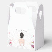 シンプルでかわいいブライズシャワー フェイバーボックス (オープン)