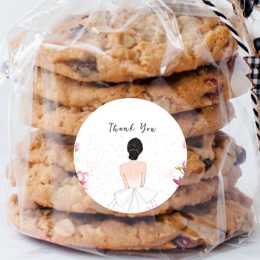 シンプルでかわいいブライズシャワー ラウンドシール