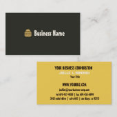 シンプルでかわいいミツバチの巣のグラフィック・デザイン 名刺 (正面/裏面)