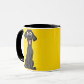 シンプルでかわいい犬のマグカップ - 愛犬家への愛らしいギフト マグカップ (正面左)