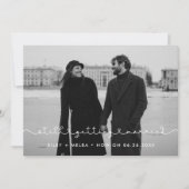 シンプルでかわいい 結婚式の最新情報 案内状 (正面)